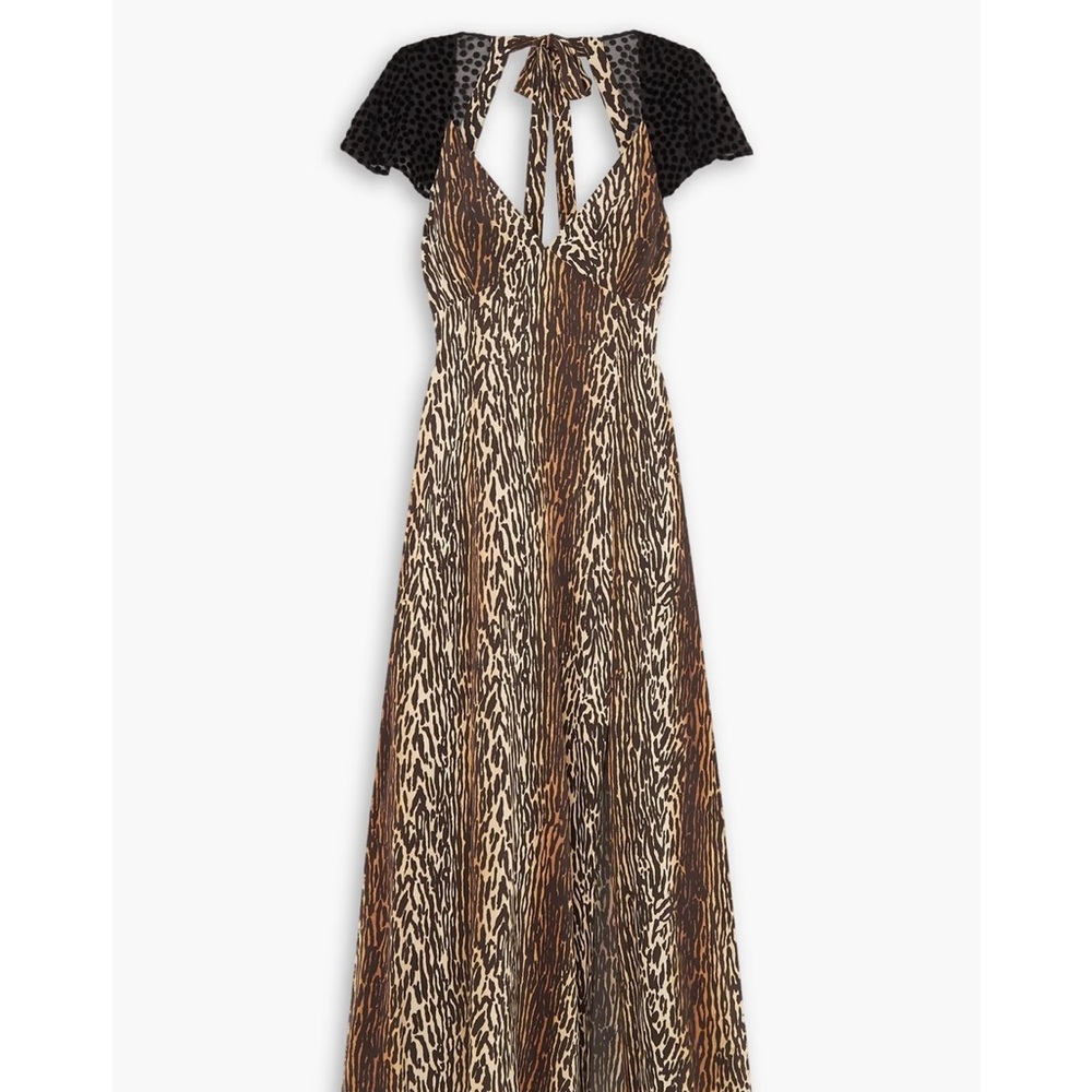 Elegant Leopard Print Maxi Dress